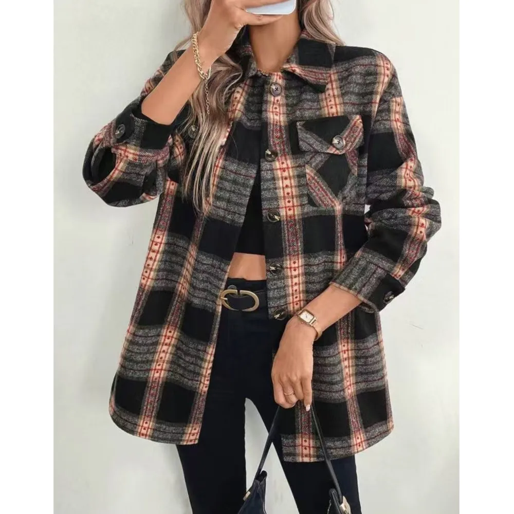 Jesienno-zimowa moda damska: k – Flannel Shirt Lined recenzja i cena